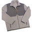 Calvin Klein Fleece Jacket Men Large Zip Up Quilted Gray Sweater Shacket Pockets