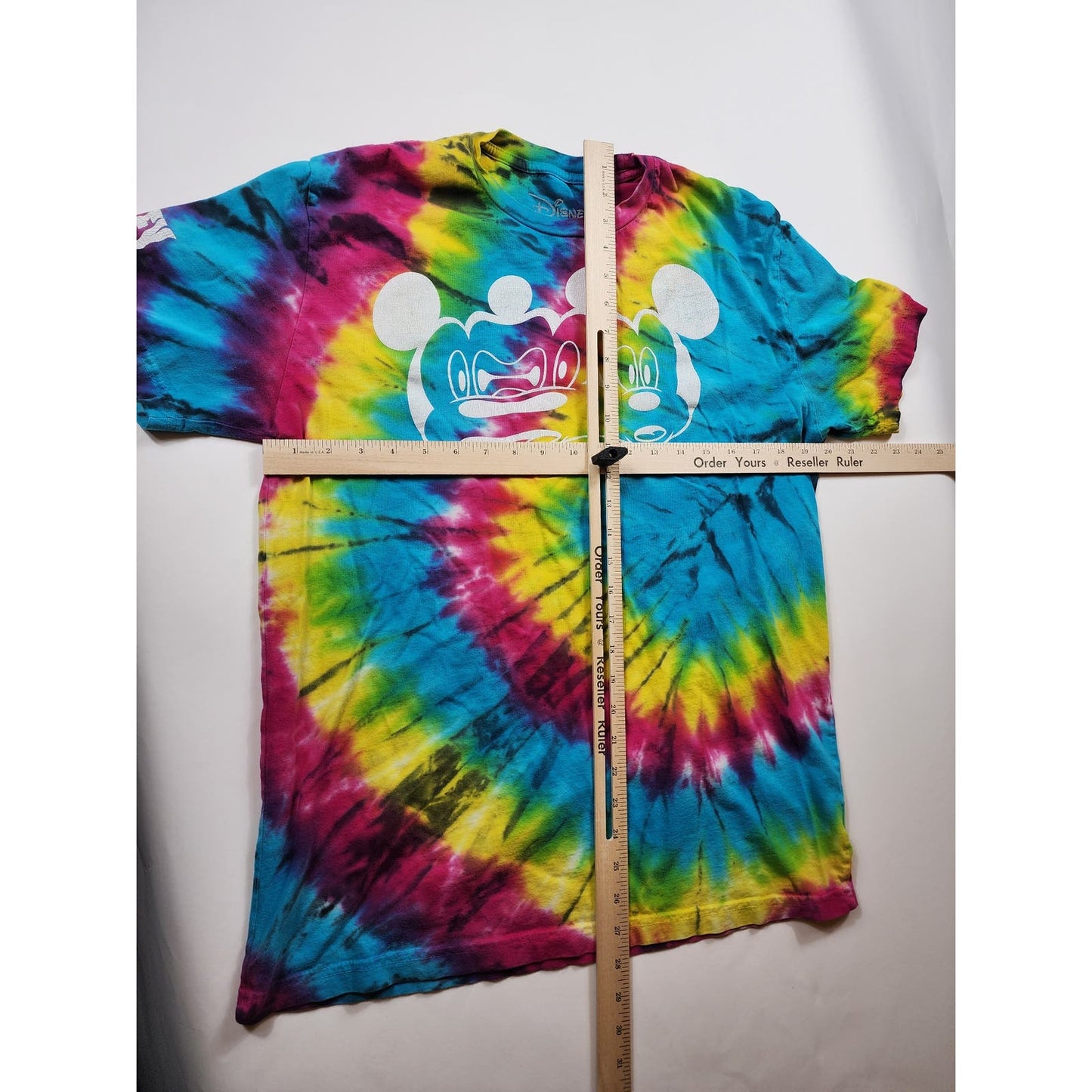 Disney Neff Shirt Mens Medium Mickey Short Sleeve Retro Streetwear Bold Tie Dye