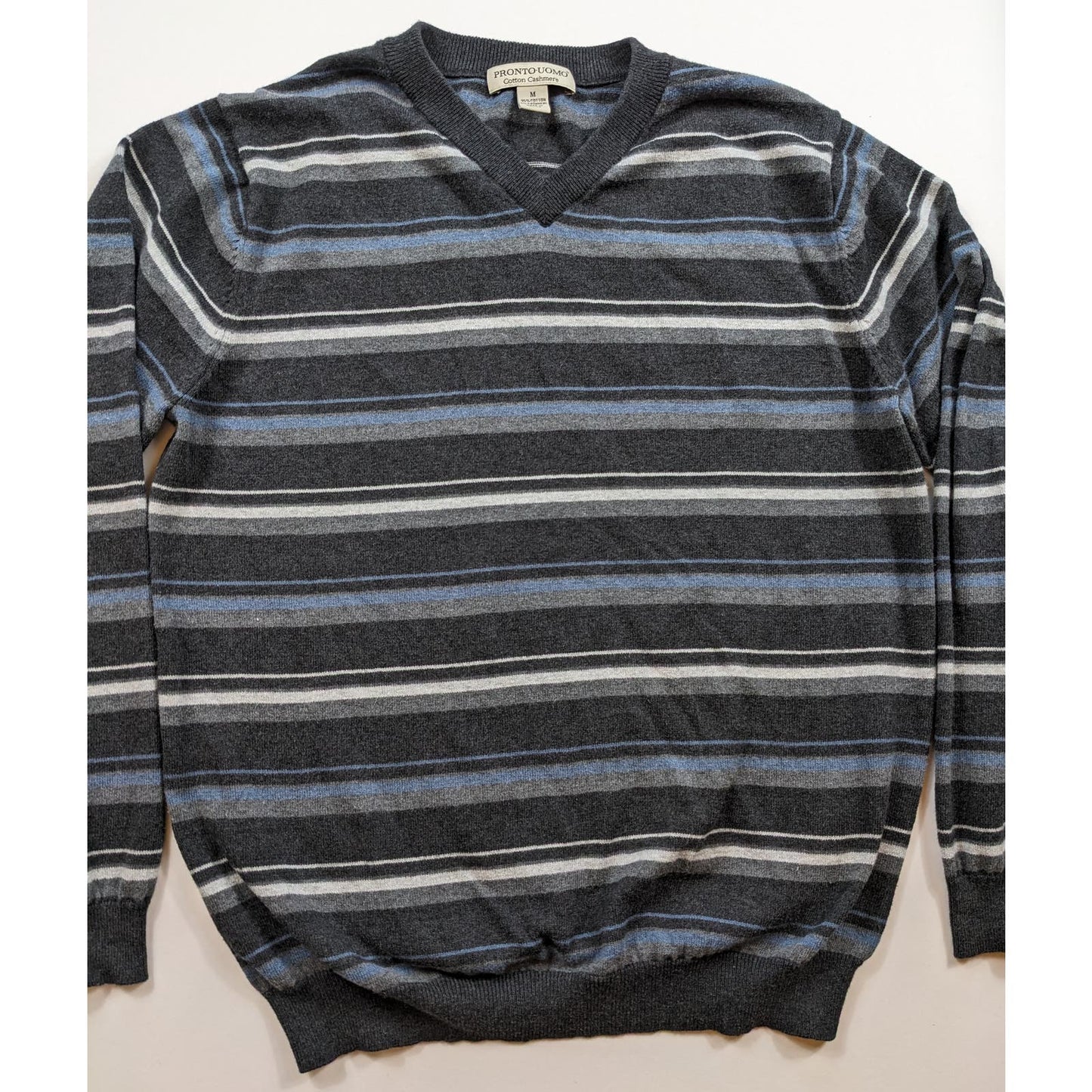 Pronto Uomo Cotton Cashmere Sweater Mens Medium Sweater