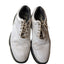 FootJoy Golf Shoes Mens 10W White Leather Classic Spiked Cleats Flex Zone 53163