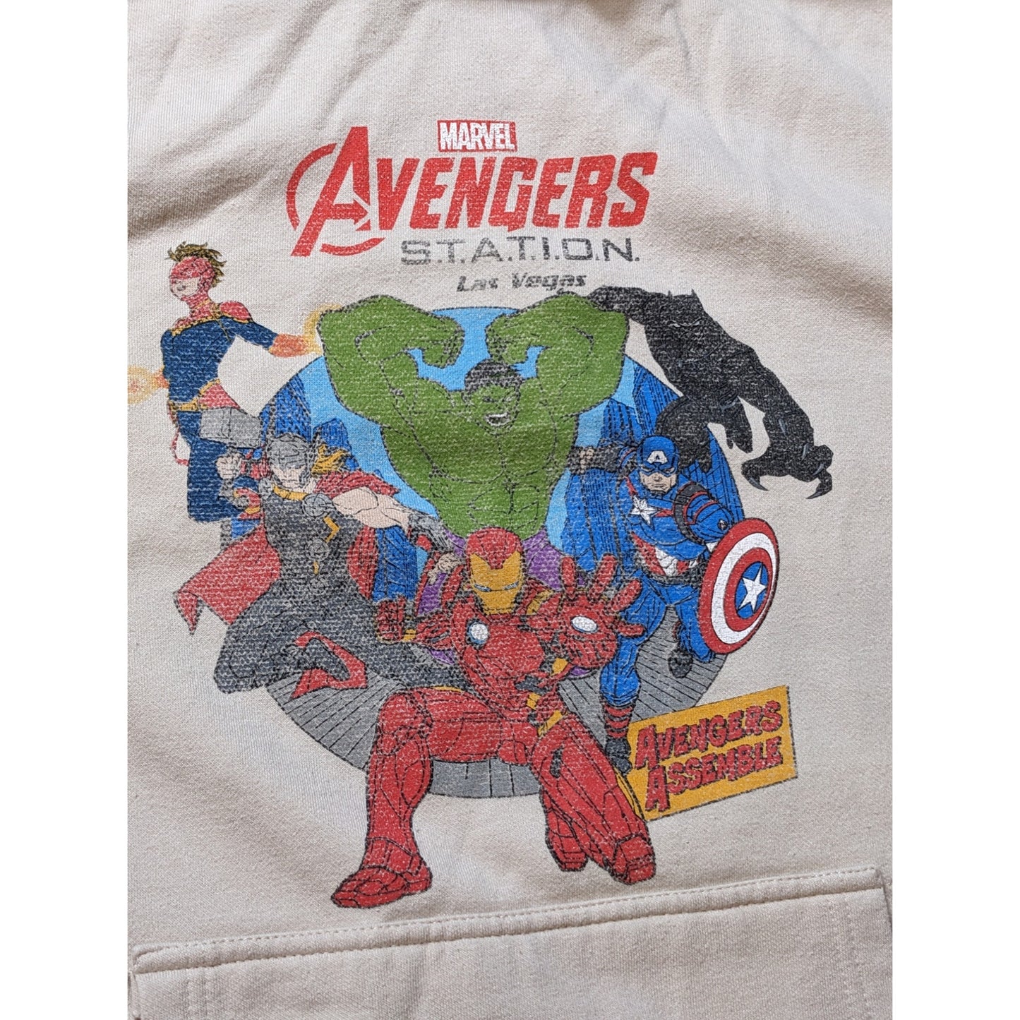 Marvel Avengers Hoodie Men Medium Avengers Station Las Vegas Pullover Sweatshirt