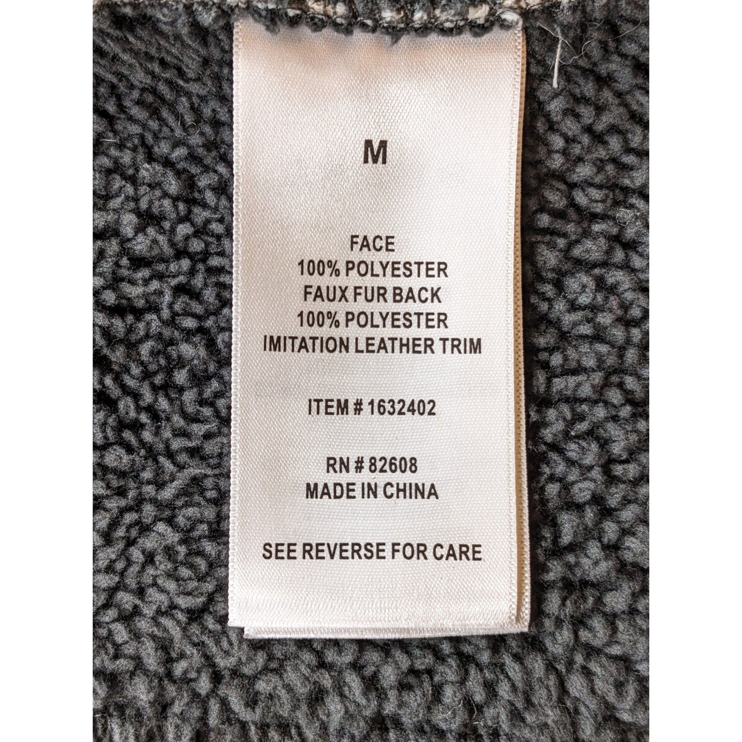 Rugged Elements Sherpa Lined Hoodie Jacket Men Medium Full Zip Outdoor Fleece