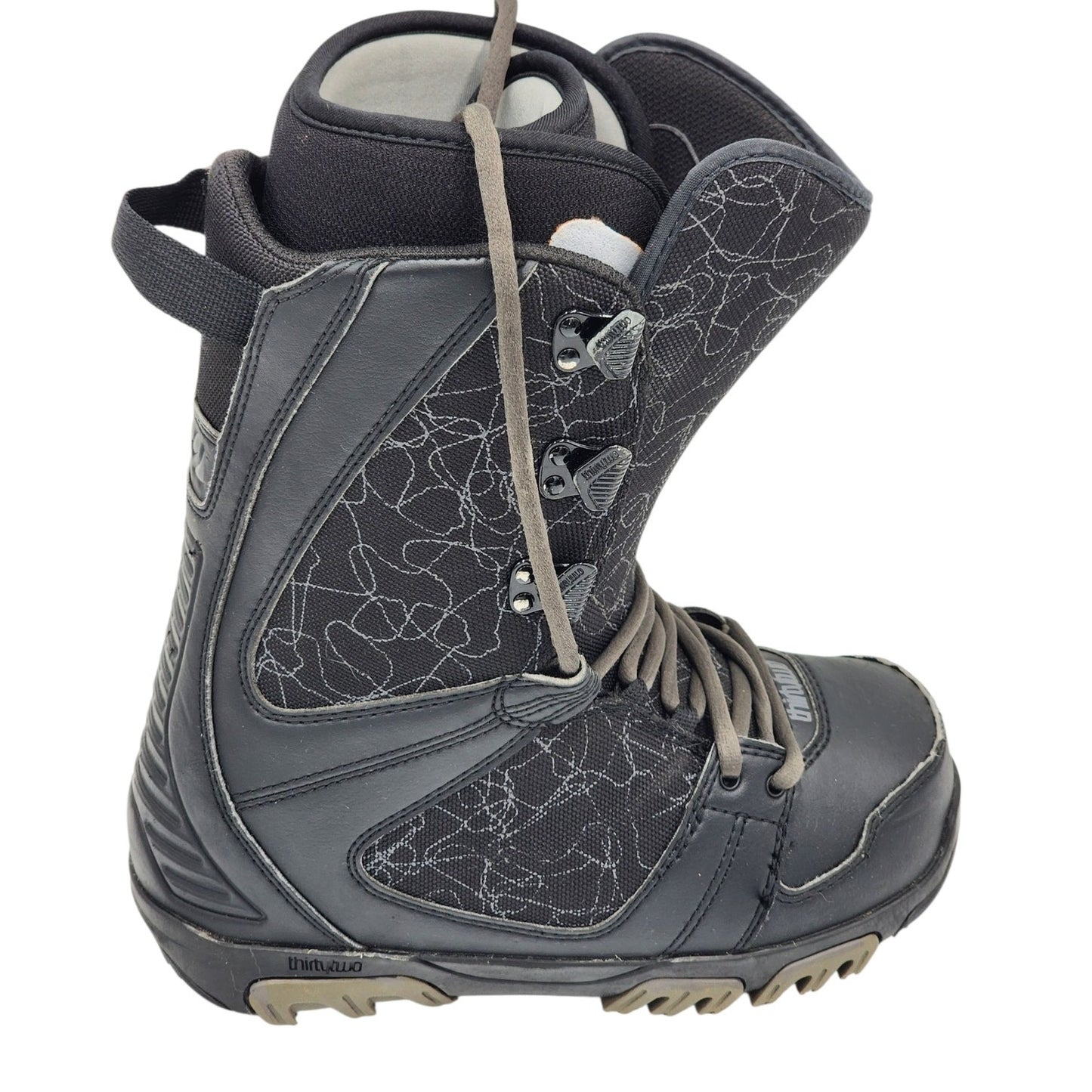 ThirtyTwo Prion Snowboard Boots Mens Size 6 Black Level 1 All Mountain Freestyle