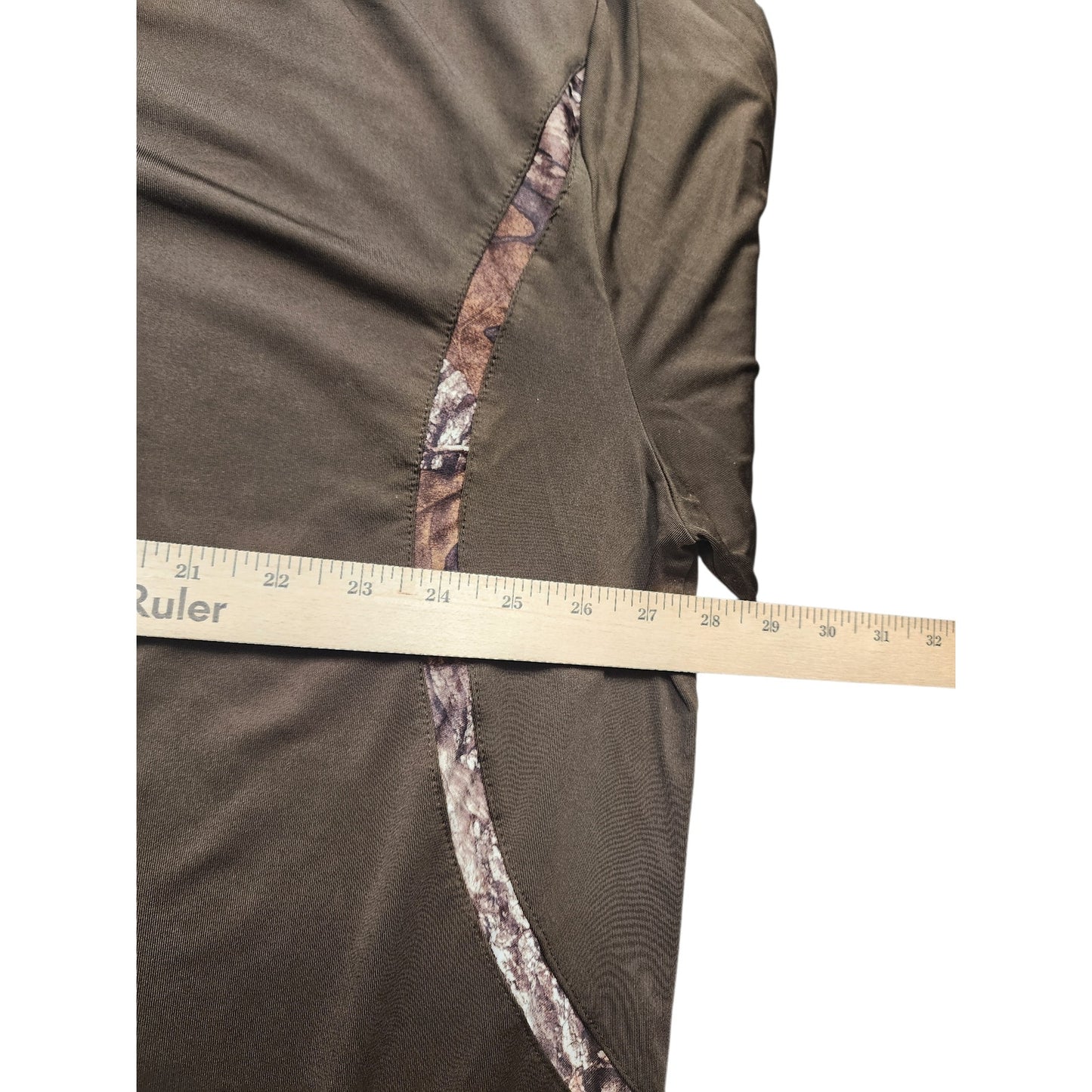 Browning Polo Shirt Mens 2XL Brown Performance Hunting Logo Camo Accents Short