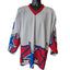 Projoy Hockey Jersey #8 Adult Large White Red Blue Stars Graphic Canada Vintage