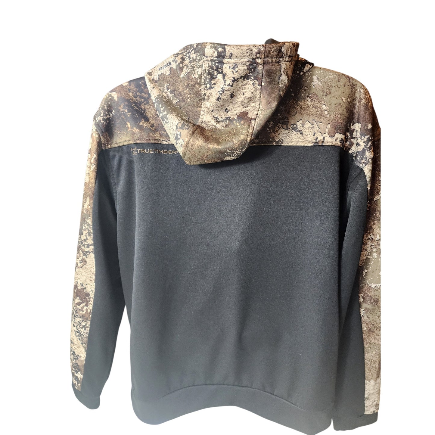 TrueTimber Hoodie Men Large Camo Pullover Strata Fleece Lined Hunting Sweatshirt