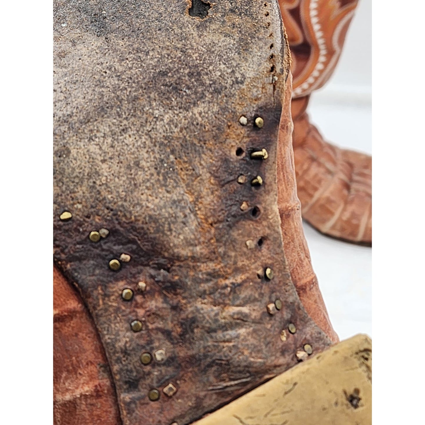 Holster Cowboy Boots Mens Size 9 Mexico Western Pointed Toe Distressed Exotic
