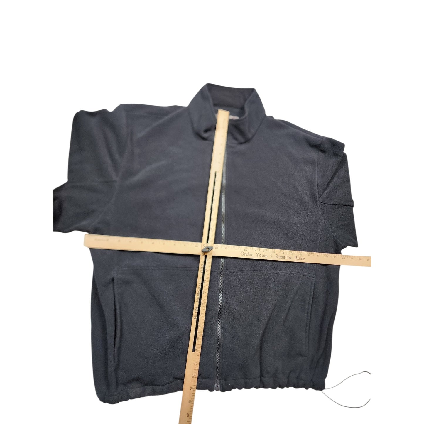 AGO All Game Outfitters Mens XL Full Zip Fleece Jacket Black Gorpcore Sweatshirt