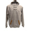 SPOP Hoodie Sweatshirt Womens XXL Pullover Buttons Gray Brown Athleisure Urban