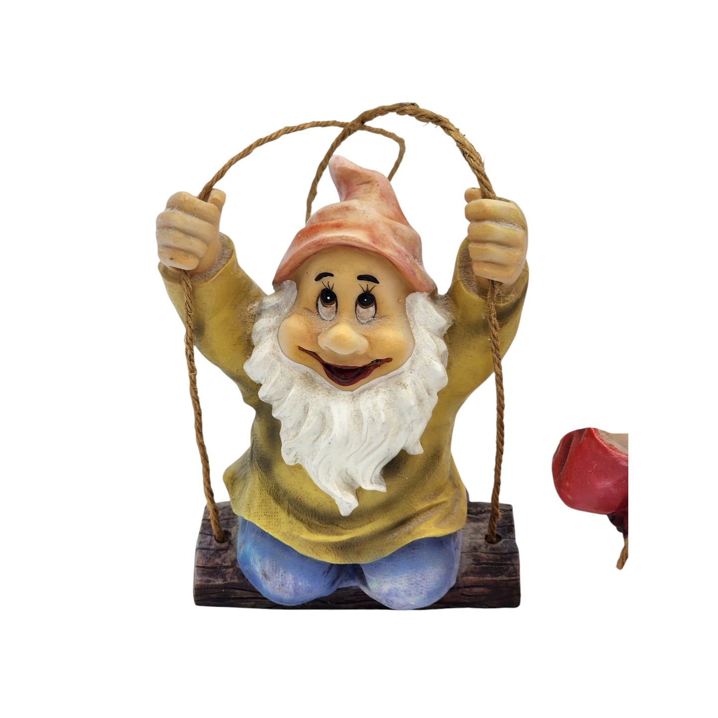 Disney Snow White Seven Dwarfs Swinging Figures Pair Whimsical Happy Bashful