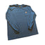 Carhartt Shirt Mens 2XL Blue Long Sleeve Original Fit Pocket Tee Workwear Rugged