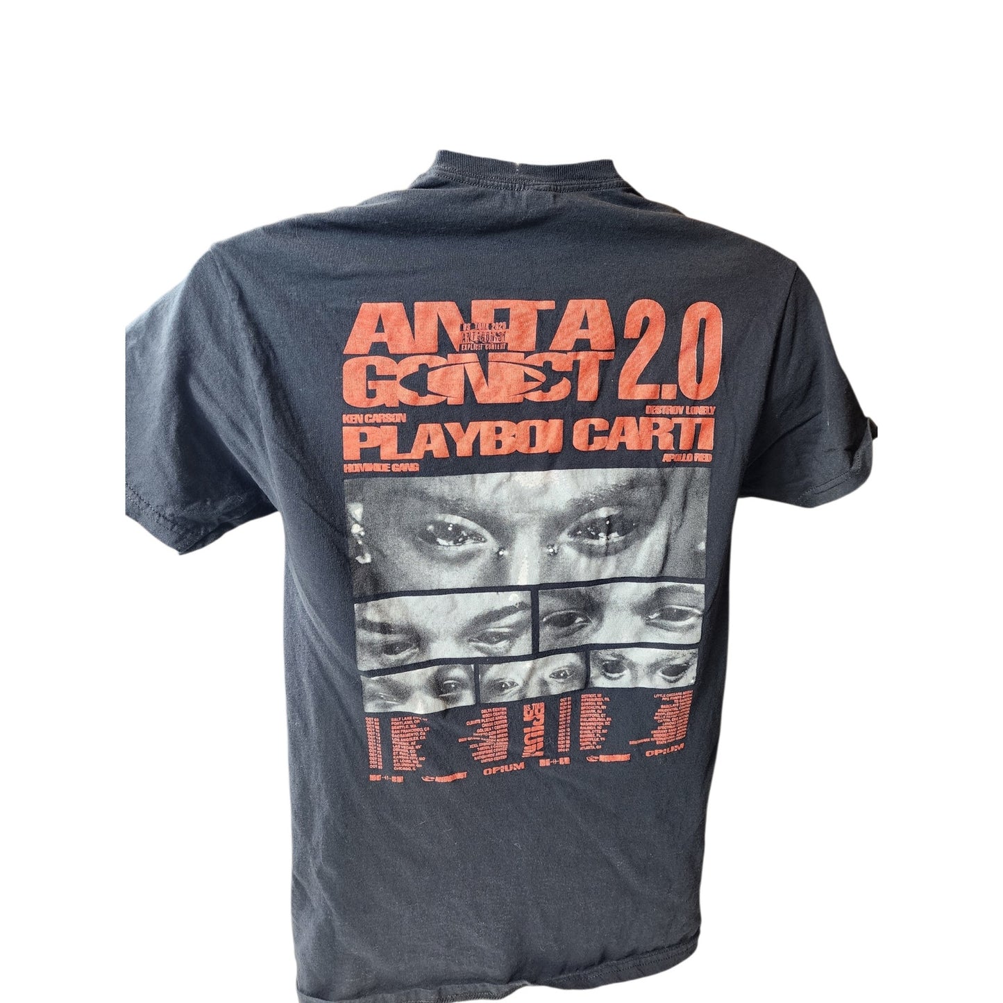 Fruit of the Loom Playboi Carti Rap Tee Small Tour Shirt Graphic Concert Tee