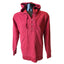 Eddie Bauer Hoodie Sweatshirt Womens XL Red Pullover Henley Style Drawstring