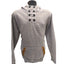 SPOP Hoodie Sweatshirt Womens XXL Pullover Buttons Gray Brown Athleisure Urban