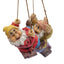Disney Snow White Seven Dwarfs Swinging Figures Pair Whimsical Happy Bashful