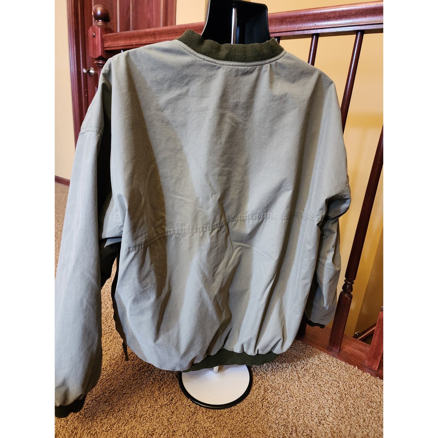 Bob Allen Shooting Jacket Pullover Men Large Green Long Sleeve Sportsman Outdoor