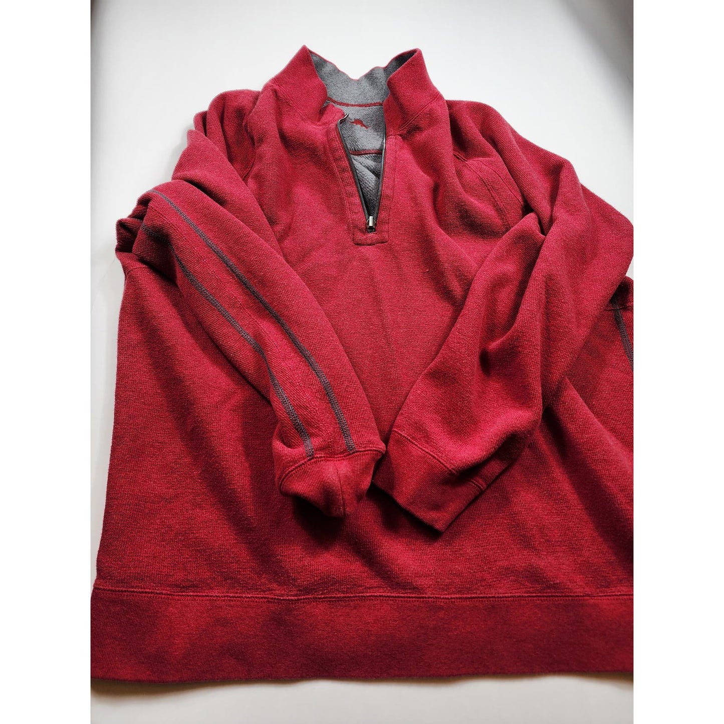 Tommy Bahama Sweater Mens Size XL Pullover Sweatshirt Reversible Long Sleeve Zip