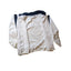 Reebok Classic Track Jacket Womens XL White Navy Full Zip Windbreaker Sporty