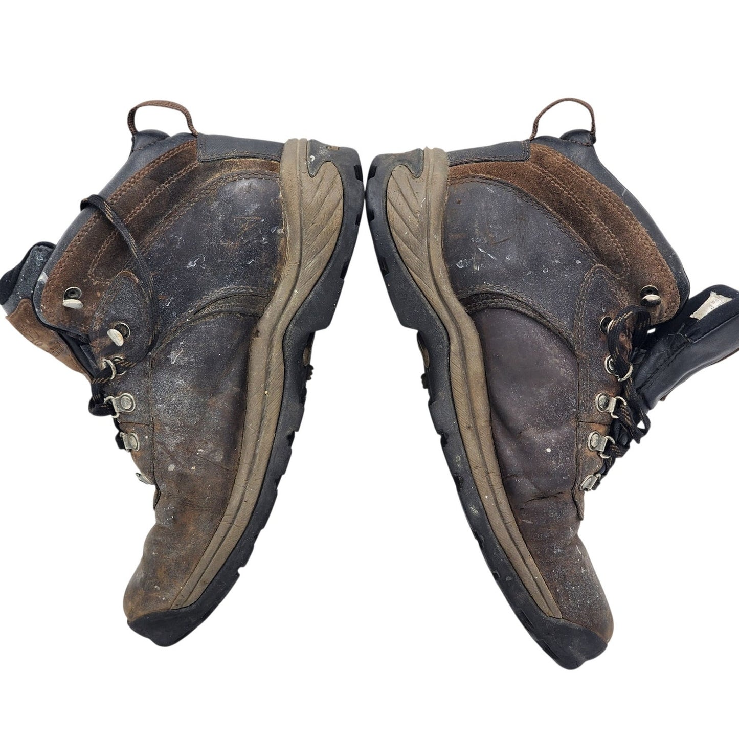 Timberland Hiking Boots Mens 9.5 Brown Leather Trail Outdoor Trekking Shoes