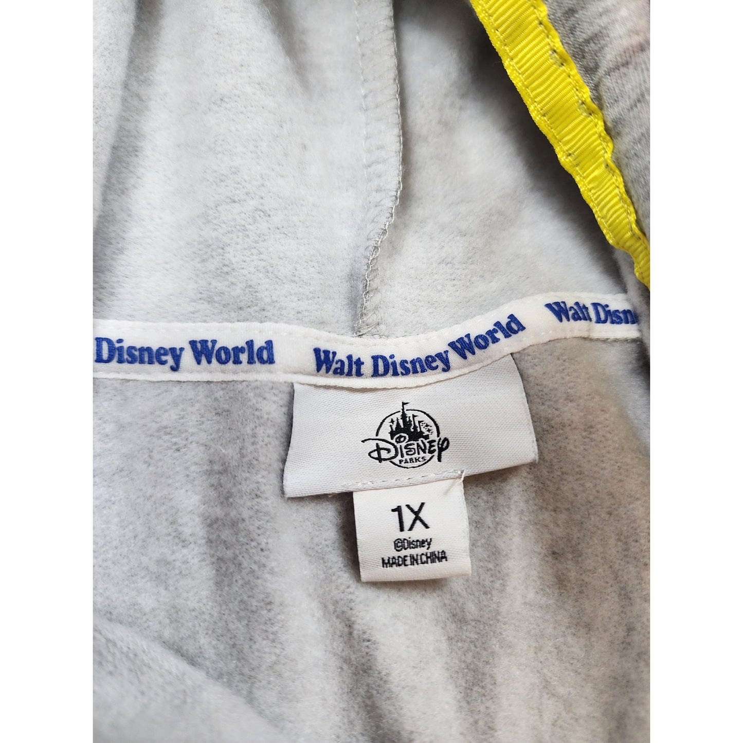 Walt Disney World 1971 Hoodie Womens Plus 1X Pullover Sweatshirt Retro Parks