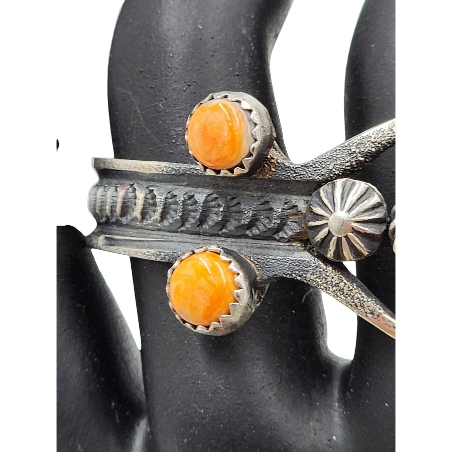 Navajo Spiny Oyster Sterling Cuff Bracelet Eva Linberg Billah Native American
