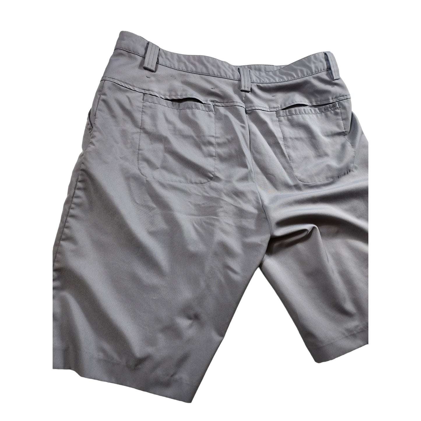 IZOD Golf Shorts Mens Size 36 Gray XFG Chino Flat Pockets Belt Loops Summer