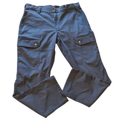 Duluth Trading 40 Grit Mens Slim Fit Work Pants 38x32 Cargo Utility Durable