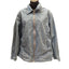 Cathy Daniels Denim Jacket Womens 1X Zip Front Blue Studded Cotton Spring