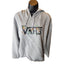 VANS Hoodie Womens Medium Floral Embroidered Raw Hem Cut Off Pullover Sweatshirt