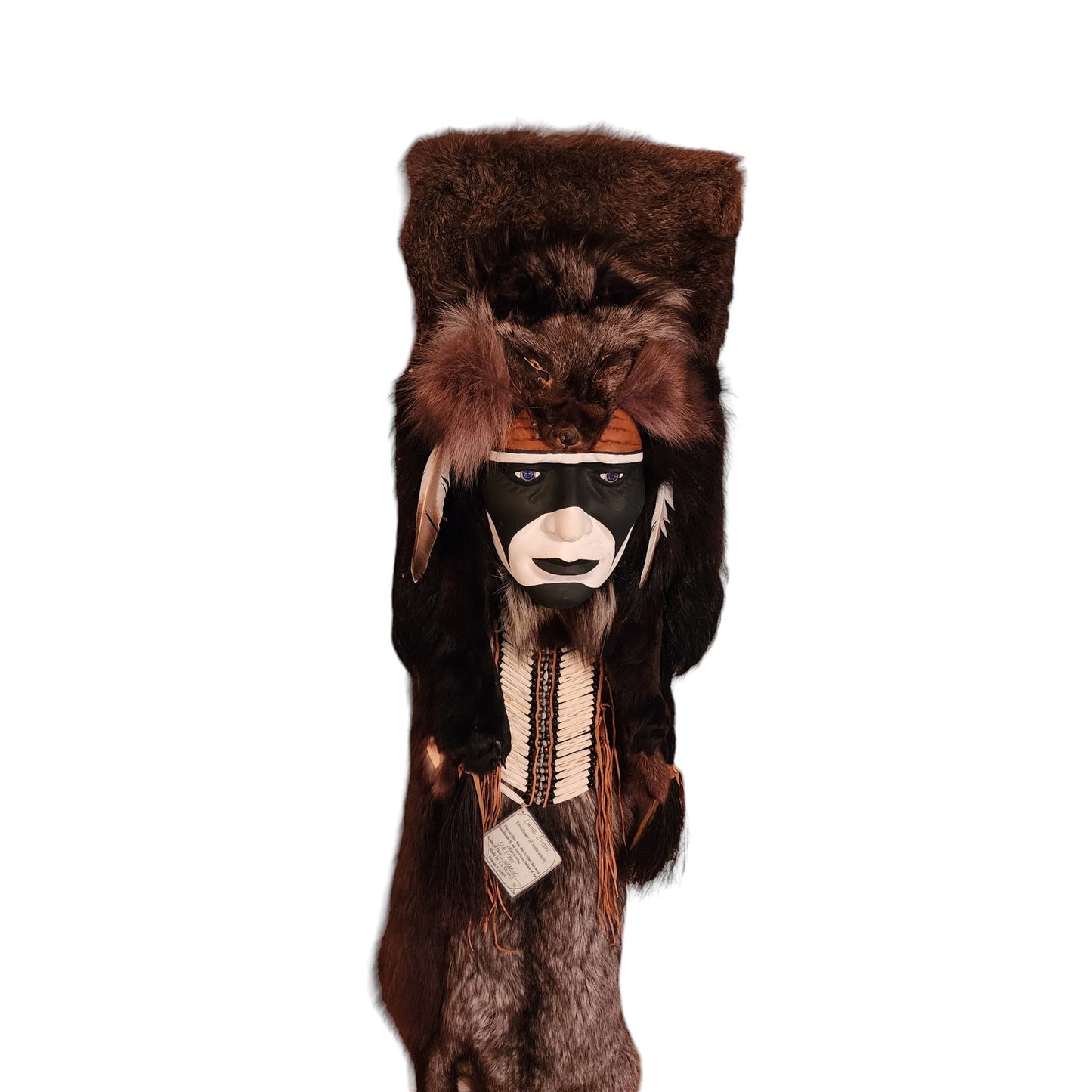 La Ne Ayo Spirit Mask Blackfeet Warrior Native American Indian Creek Tribe 47"