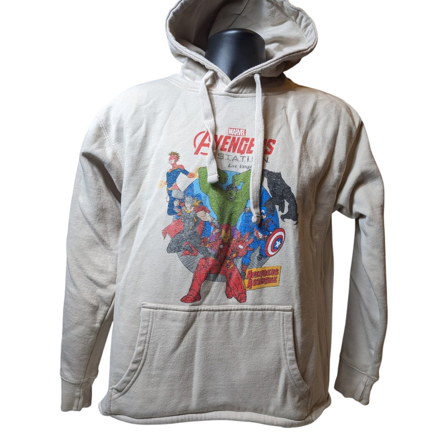 Marvel Avengers Hoodie Men Medium Avengers Station Las Vegas Pullover Sweatshirt