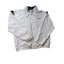 Reebok Classic Track Jacket Womens XL White Navy Full Zip Windbreaker Sporty