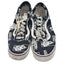 Vans Shoes Black White Print Sneakers Mens 12 Low Top Skate Streetwear 500714