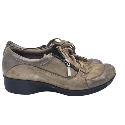 Dansko Shoes Womens 9.5-10 EU 40 Loretta Leather Comfort Zip Sneakers 9108150215