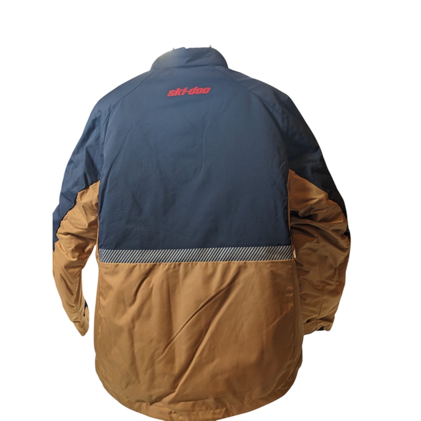 Ski-Doo Vasa Jacket Women XL EXO Float Snowmobile Winter Coat Tan Navy Insulated