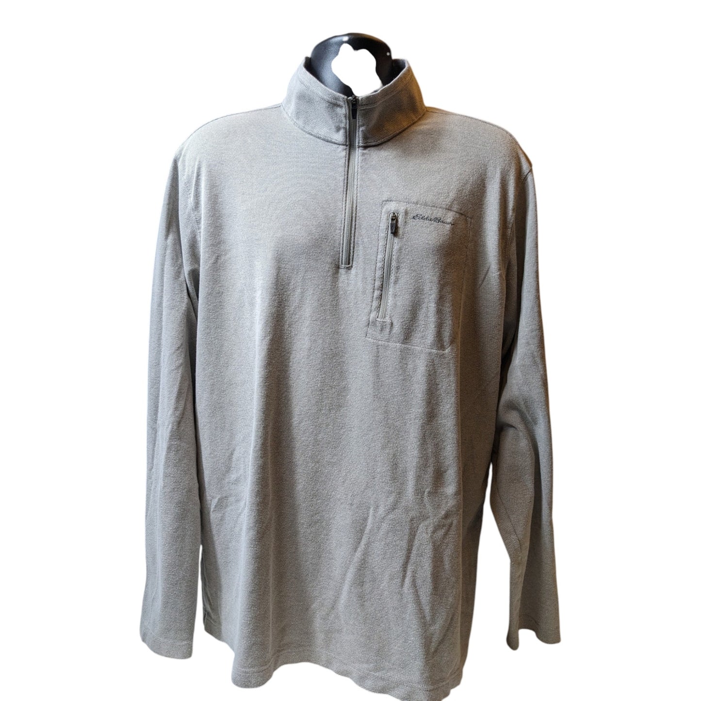 Eddie Bauer Travex Quarter Zip Pullover Mens TXL Tall Light Performance Hiking