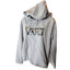 VANS Hoodie Womens Medium Floral Embroidered Raw Hem Cut Off Pullover Sweatshirt