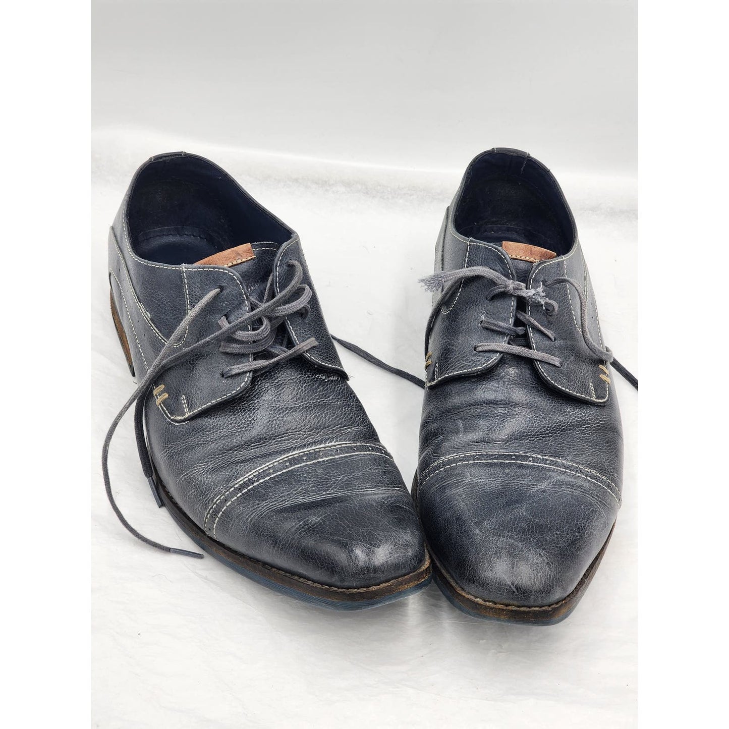 Steve Madden Shoes Mens 12 Leather Dress Cap Toe Lace Modern Gentleman Derby