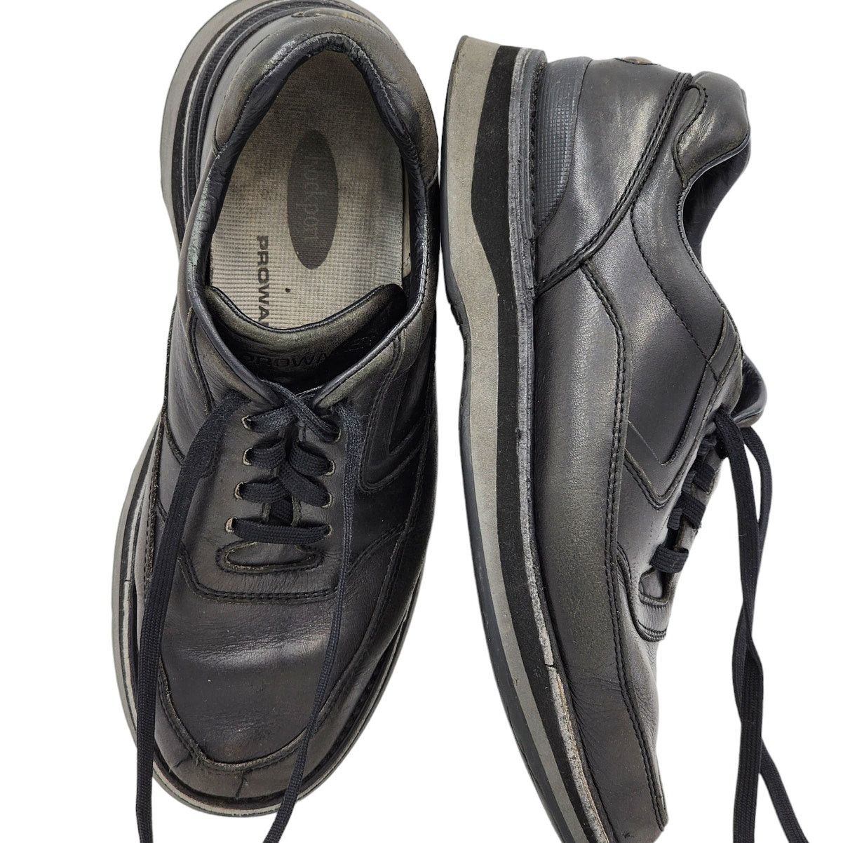 Rockport Prowalker Mens 8.5 Walking Orthopedic Lace Up Leather Hungary Vibram