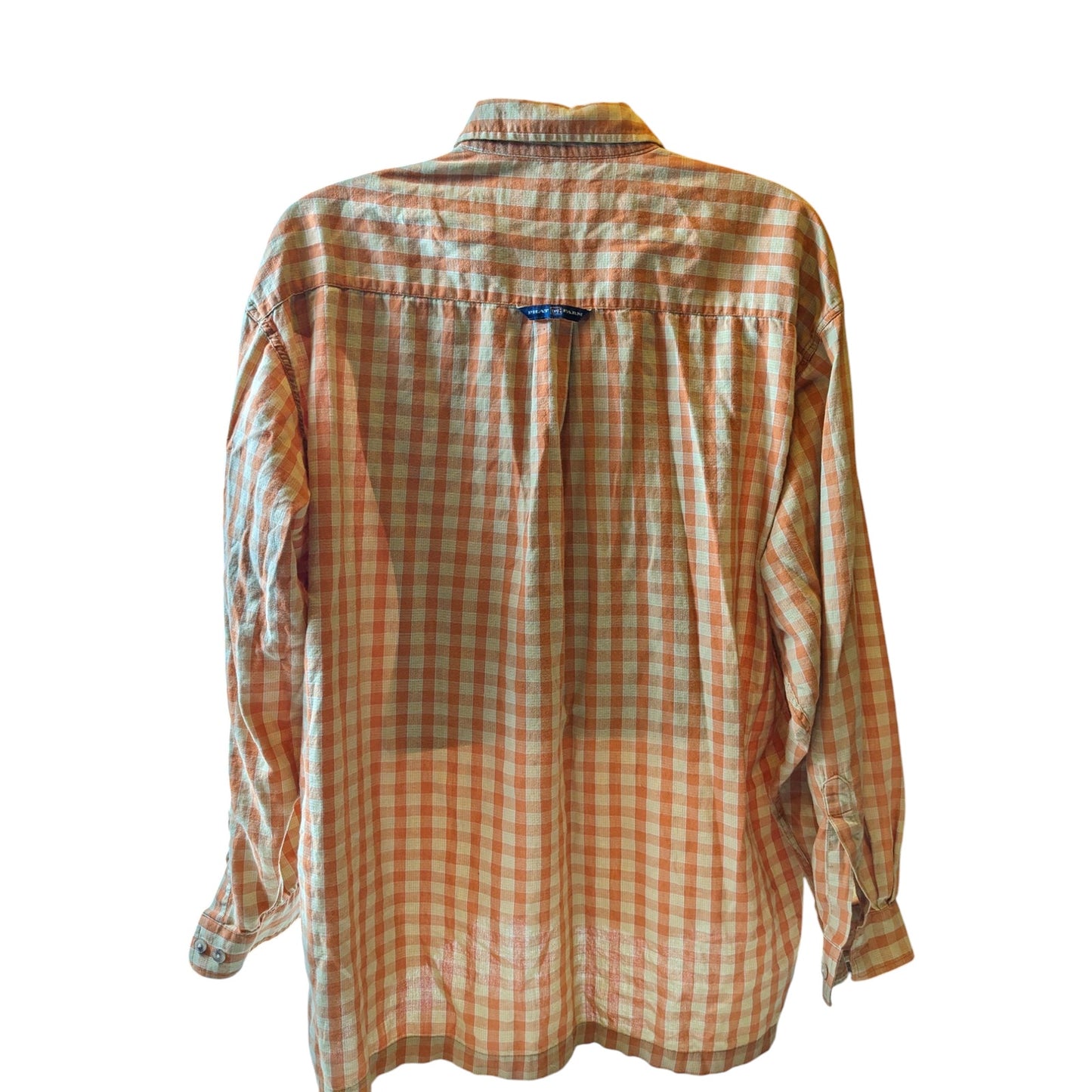 Vintage Phat Farm Shirt Mens XL Button Up Plaid Long Sleeve Checkered Streetwear