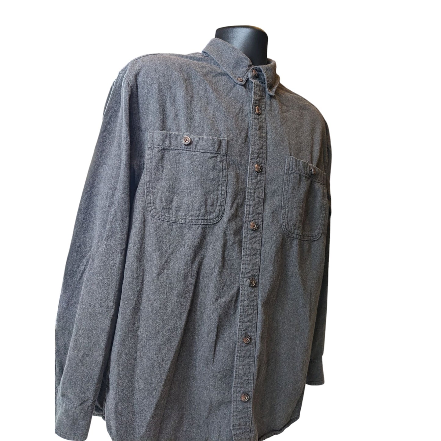 Duluth Trading Flannel Shirt Men Rugged Workwear Lumberjack Free Swingin 89328