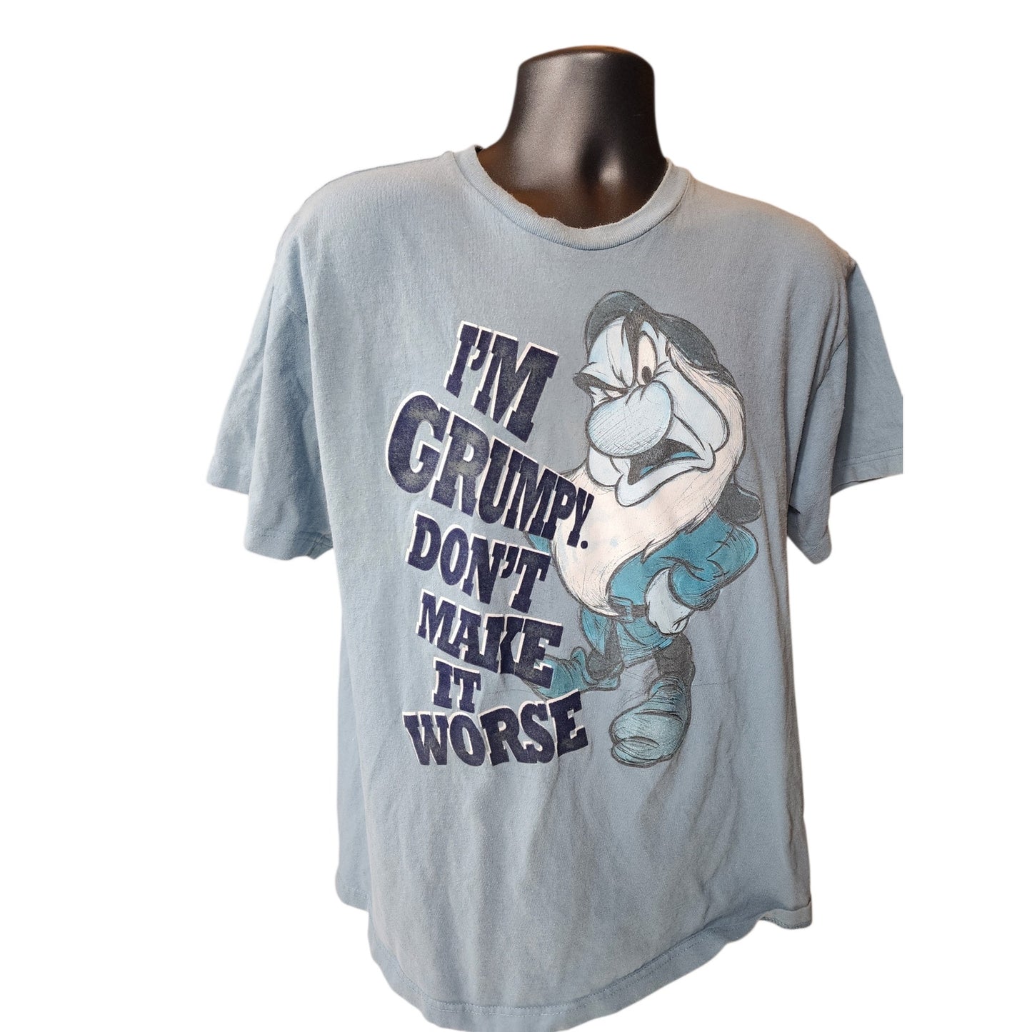 Disney Grumpy T Shirt Mens Large Womens XL Tee Funny Grumpy Don’t Make It Worse