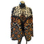 Bass Cardigan Womens Small Southwestern Open Front Boho Geometric Fall Sweater