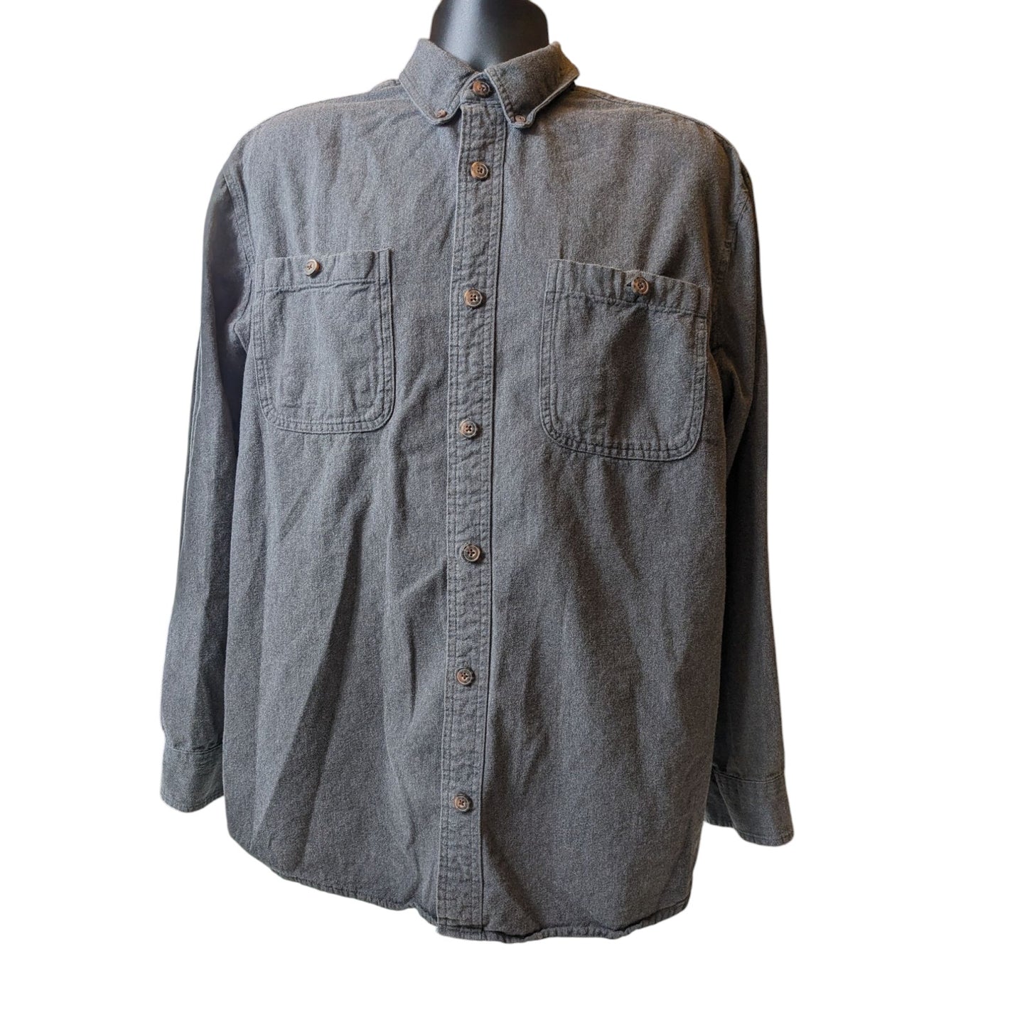 Duluth Trading Flannel Shirt Men Rugged Workwear Lumberjack Free Swingin 89328