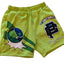 First Row Shorts Mens XL Neon Graphic Streetwear Hip Hop Style Drawstring Bold