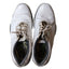 FootJoy Golf Shoes Mens 10W White Leather Classic Spiked Cleats Flex Zone 53163