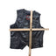 First Manufacturing Leather Vest XL Biker Motorcycle Club Riding Snap Taffeta