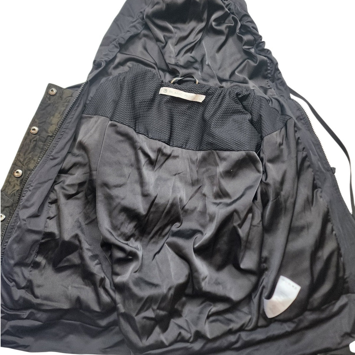 Blanc Noir Jacket Womens Small Skyfall Hooded Aviator Camo Zip Up Windbreaker