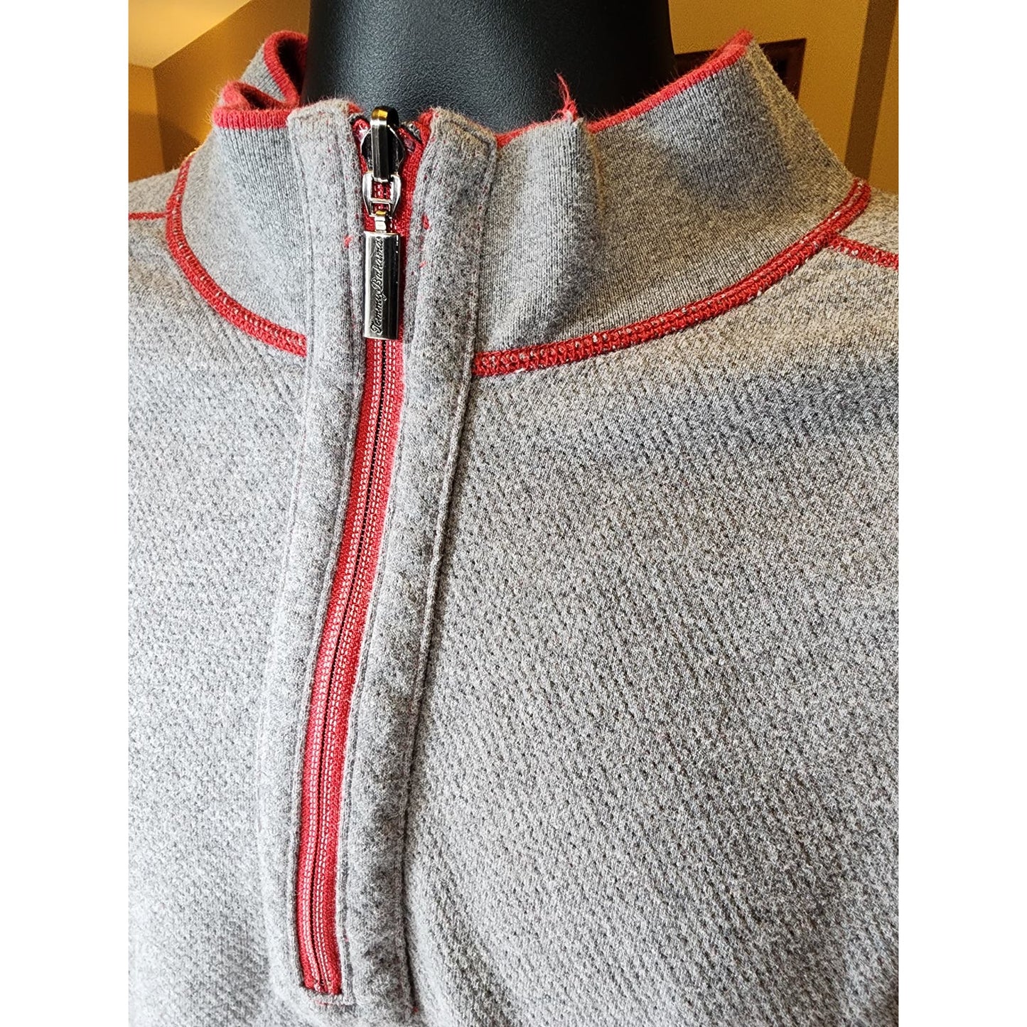 Tommy Bahama Sweater Mens Size XL Pullover Sweatshirt Reversible Long Sleeve Zip
