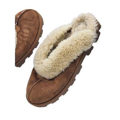 UGG Slippers Womens 8 Coquette Sheepskin Clog Fleece Lined Comfort Shoes 5125